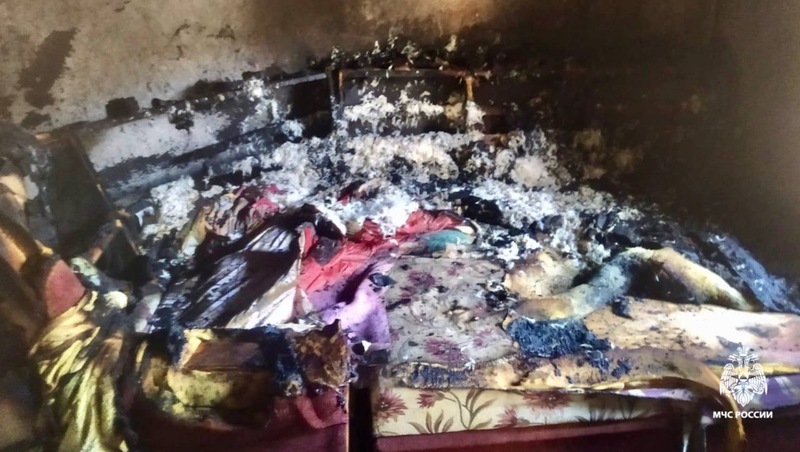 Ребёнок устроил пожар в доме своей бабушки на Ставрополье